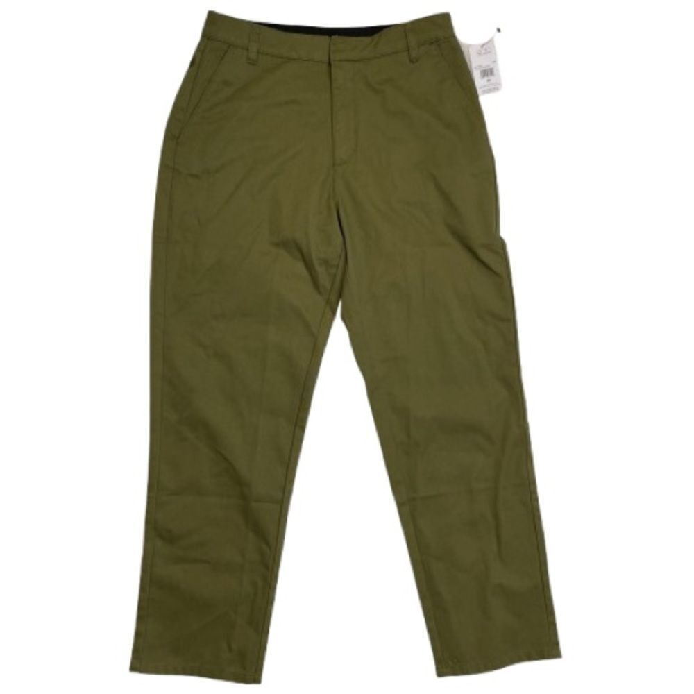 NWT Volcom So Chickie High Rise Chino Pants Moss Green Size 28 x 27 Long
